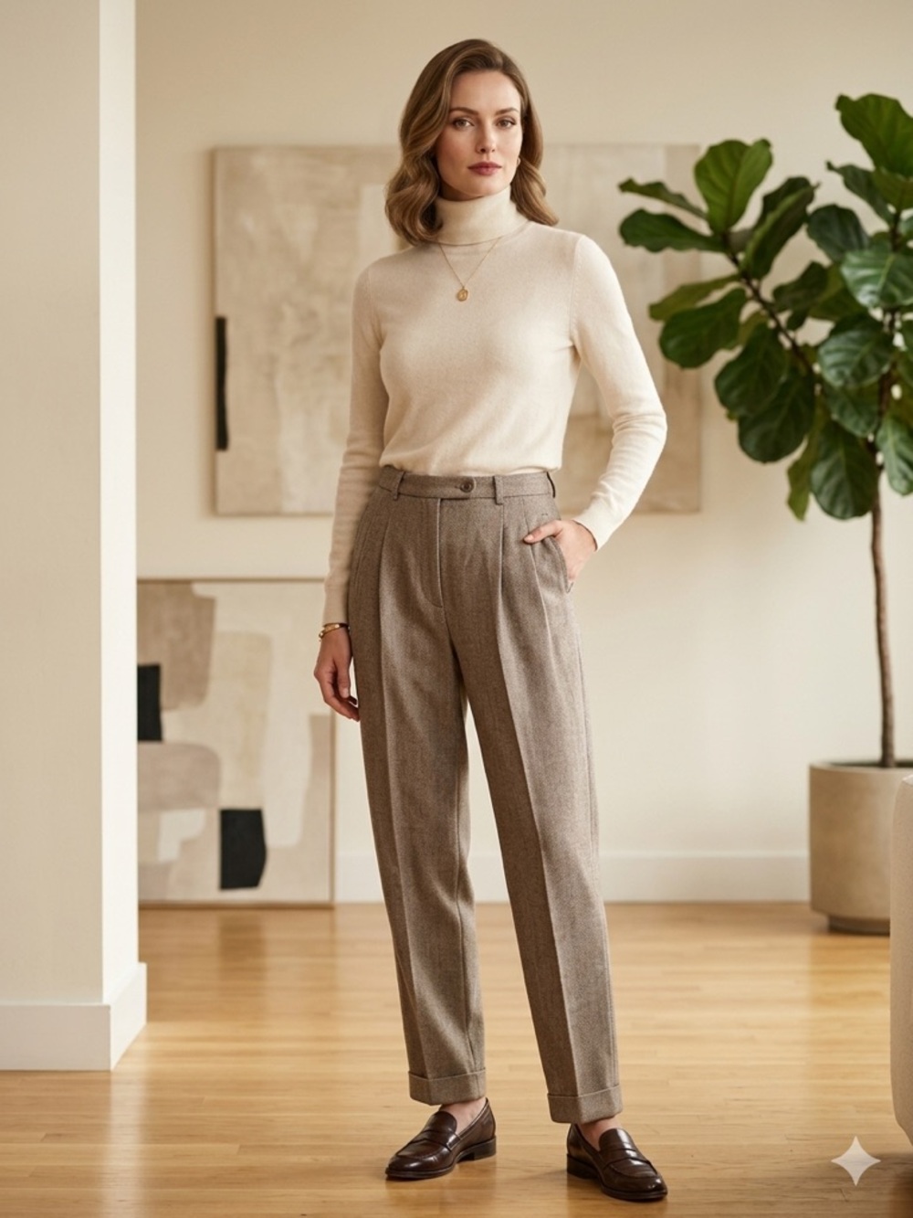 Taylor Pink and Black Trousers